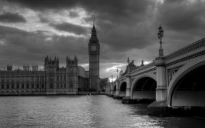Palace of Westminster Black and White wallpaper thumb