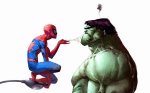 Spider-Man, Hulk wallpaper thumb