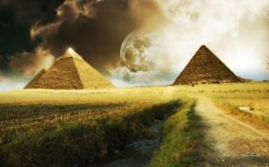 Nice Surreal Pyramids wallpaper thumb