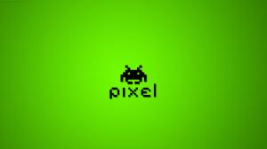 Pixel Space Invaders Green HD wallpaper thumb