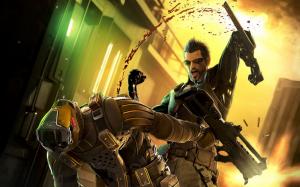 Deus Ex Human Revolution Fight wallpaper thumb