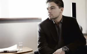 Leonardo DiCaprio in Black wallpaper thumb