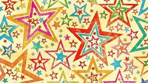 Five-pointed star abstract background wallpaper thumb