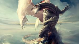 Great Dragon Fantasy Image wallpaper thumb