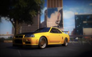Nissan Skyline GT-R R34, The Crew, City, Video Games, Tilt Shift, Car wallpaper thumb