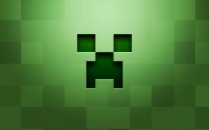 Creeper, Minecraft, Minimalism, Green wallpaper thumb