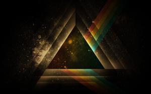 Triangle Rainbow Prism Abstract HD wallpaper thumb