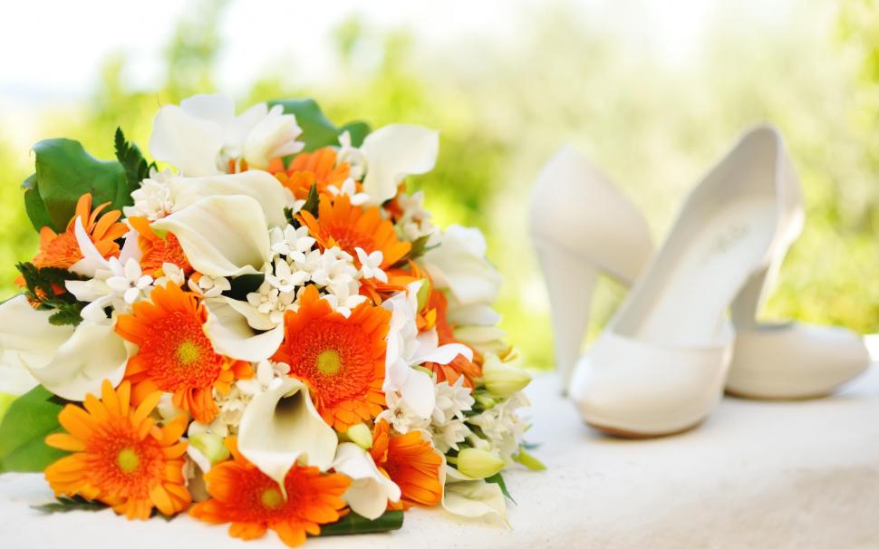 Orange white bridal bouquet wallpaper,bride HD wallpaper,orange HD wallpaper,white HD wallpaper,bridal HD wallpaper,bouquet HD wallpaper,wedding HD wallpaper,2880x1800 wallpaper