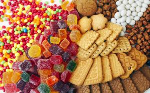 Colored candy and cookies wallpaper thumb