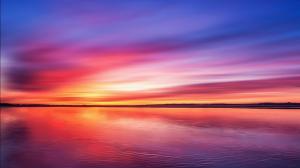 Sea, Sunset, Horizon, Landscape, Beautiful, Nature wallpaper thumb