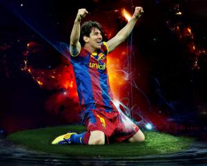 Football Champion Lionel Messi wallpaper thumb