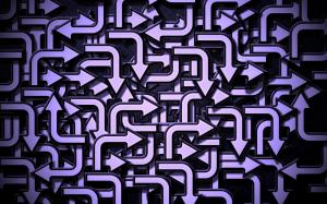 3D abstract arrows wallpaper thumb