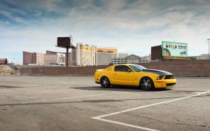 Ford Mustang GT500 yellow car wallpaper thumb
