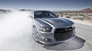 Dodge Charger SRT Burnout Smoke HD wallpaper thumb
