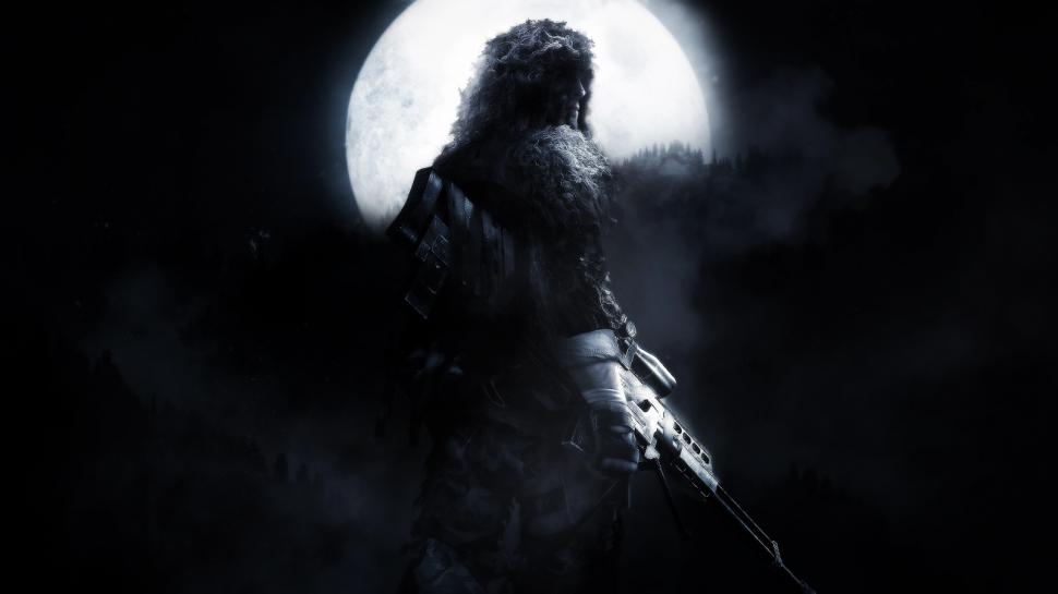 Sniper: Ghost Warrior Sniper Moon Rifle HD wallpaper,video games wallpaper,moon wallpaper,warrior wallpaper,ghost wallpaper,rifle wallpaper,sniper wallpaper,1600x900 wallpaper