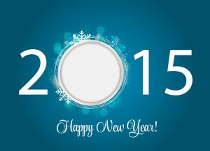 Blue Happy New Year 2015  High Definition wallpaper thumb