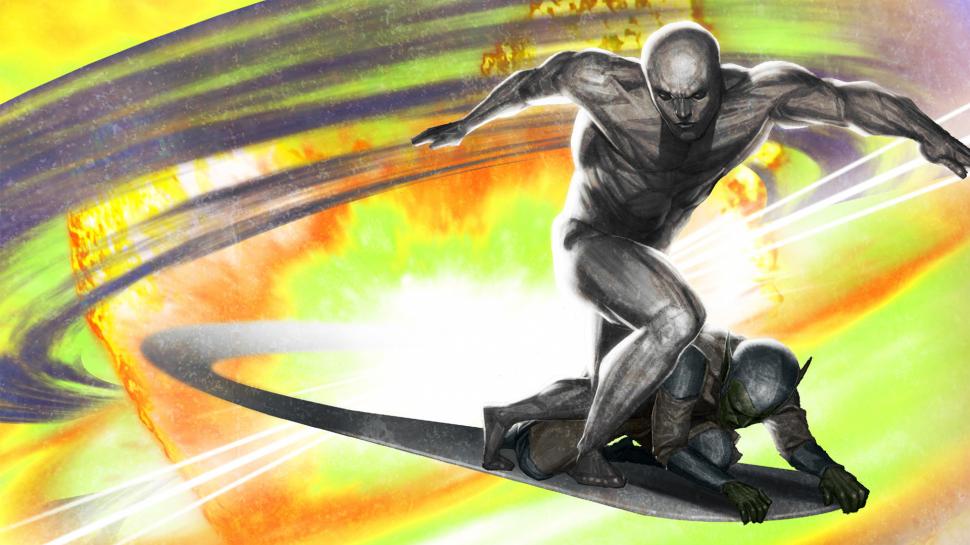 Silver Surfer Yellow Drawing Marvel HD wallpaper,cartoon/comic HD wallpaper,drawing HD wallpaper,yellow HD wallpaper,marvel HD wallpaper,silver HD wallpaper,surfer HD wallpaper,1920x1080 wallpaper