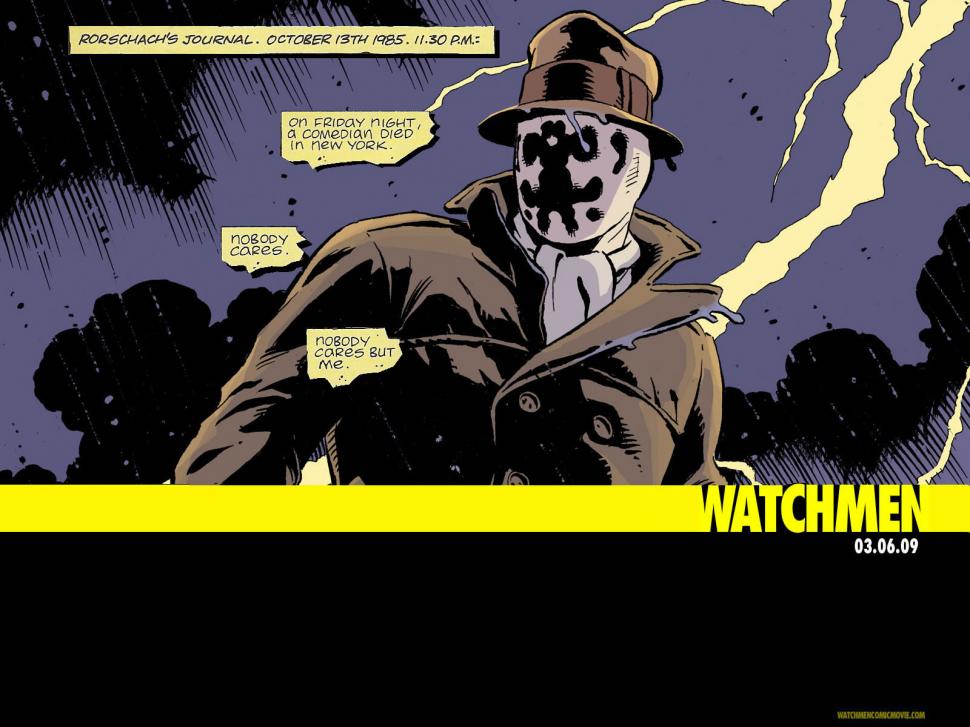 Watchmen Rorschach HD wallpaper,cartoon/comic wallpaper,watchmen wallpaper,rorschach wallpaper,1600x1200 wallpaper