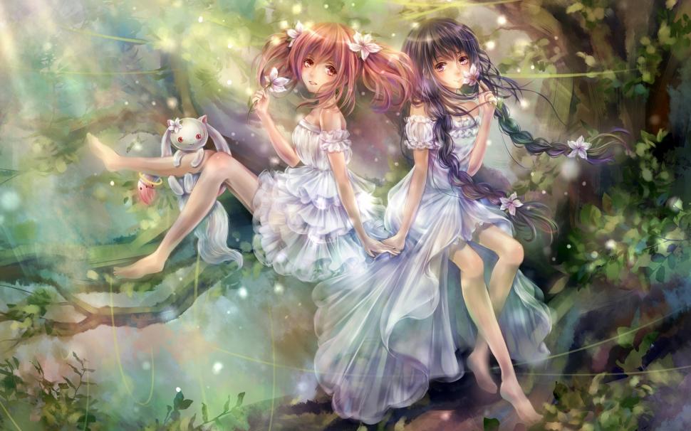 Magic girls anime wallpaper,Magic HD wallpaper,Girls HD wallpaper,Anime HD wallpaper,2560x1600 wallpaper