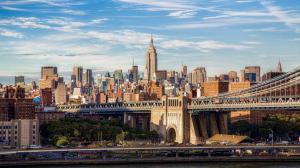 New York City bridge wallpaper thumb