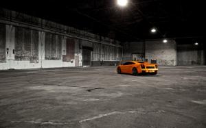 Lamborghini Gallardo Warehouse HD wallpaper thumb