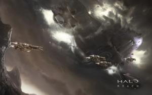 Halo Spaceships HD wallpaper thumb