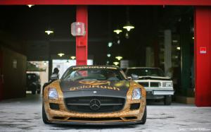 Mercedes Gullwing SLS AMG HD wallpaper thumb