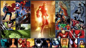 DC Marvel Superman Captain America Iron Man Supergirl Wonder Woman Batman Hulk The Hulk Spider-Man W HD wallpaper thumb