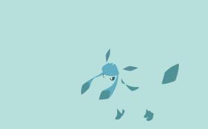Glaceon, Minimalism, Simple Background wallpaper thumb