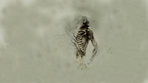 Skeleton Bones Abstract Drawing HD wallpaper thumb