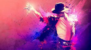 Michael Jackson Suit Hat Dance Move Colors wallpaper thumb