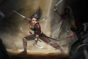 Fantasy Art, Assassins, Sword, Fight wallpaper thumb