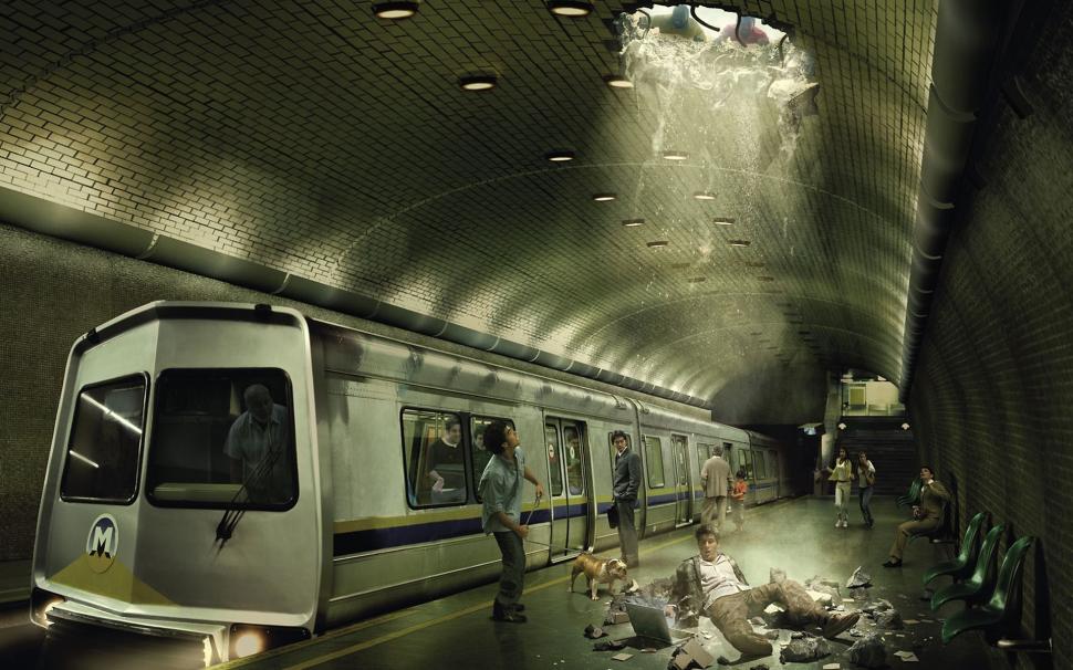 Subway Crash wallpaper,metro HD wallpaper,underground HD wallpaper,people HD wallpaper,1920x1200 wallpaper