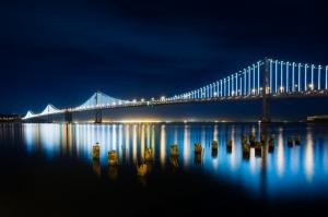 Suspension Bridge from San Francisco to Oakland wallpaper thumb
