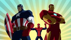 Captain America, Spider-Man and Iron Man wallpaper thumb