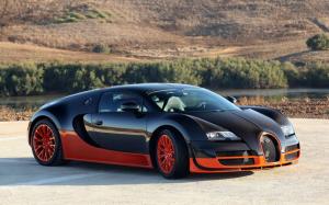 Bugatti veyron orange wallpaper thumb