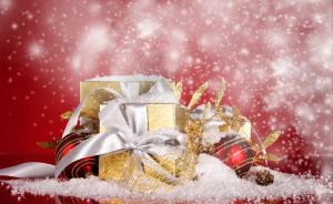 gifts, christmas decorations, snow, new year, holiday, bump wallpaper thumb