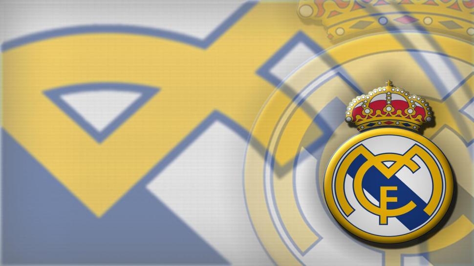 Real Madrid Logo  Download wallpaper,cristiano ronaldo wallpaper,gareth bale wallpaper,madrid wallpaper,real madrid wallpaper,1366x768 wallpaper