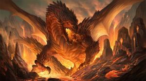 digital art dragon fantasy wallpaper thumb