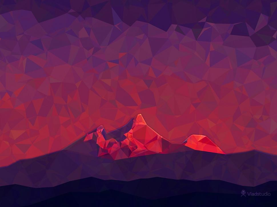 Low Poly, Hills, Color wallpaper,low poly wallpaper,hills wallpaper,color wallpaper,1024x768 wallpaper