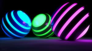 3D Neons Balls wallpaper thumb