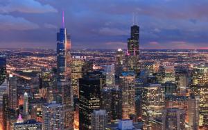 Usa Illinois Chicago Buildings Skysrapers High Resolution wallpaper thumb