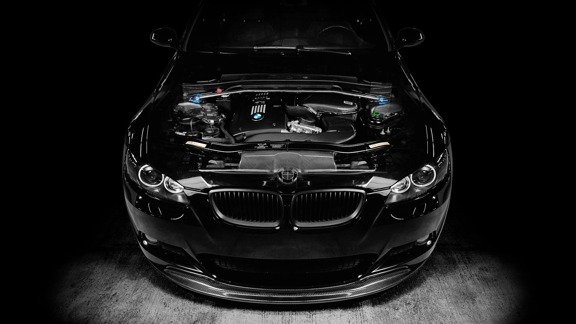 BMW M3 black car, engine tuning wallpaper | cars | Wallpaper Better