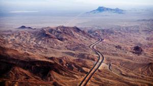 Desert Death Valley Road Aerial HD wallpaper thumb