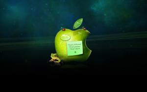 Think different, Think greener, Think Apple wallpaper thumb