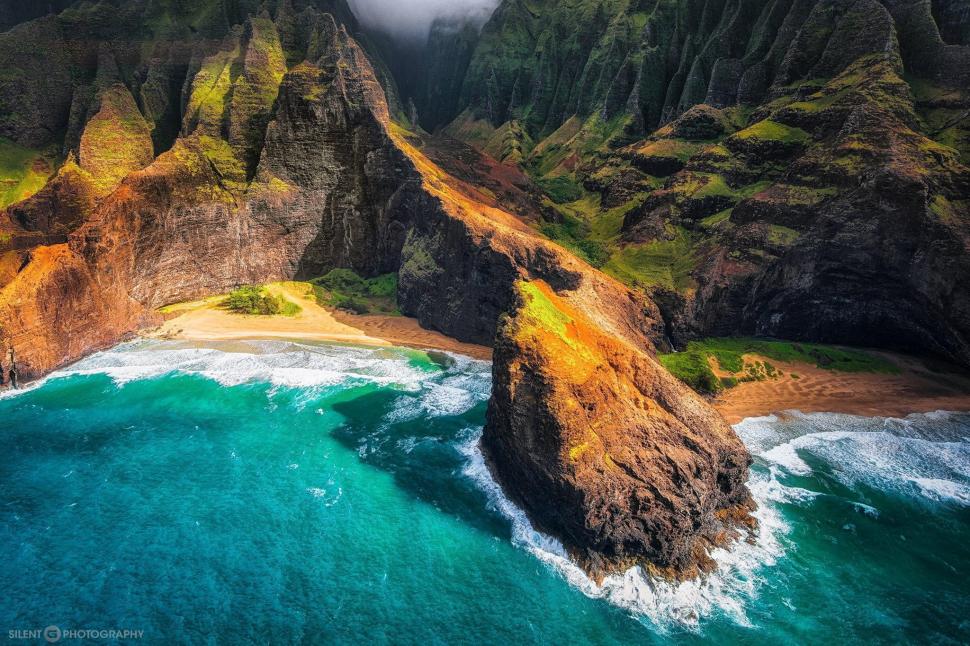 Island, Hawaii, ocean wallpaper,island HD wallpaper,Hawaii HD wallpaper,Ocean HD wallpaper,panoramma mountains HD wallpaper,2048x1366 wallpaper