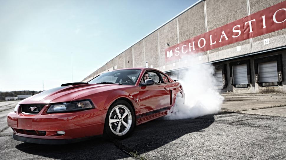 Ford Mustang Mach 1 Burnout Smoke HD wallpaper,cars wallpaper,ford wallpaper,smoke wallpaper,mustang wallpaper,burnout wallpaper,1 wallpaper,mach wallpaper,1600x900 wallpaper
