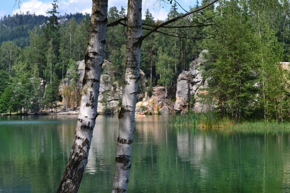 *** Lake Adrspach In The Czech Republic *** wallpaper,water HD wallpaper,trees HD wallpaper,greens HD wallpaper,lake HD wallpaper,nature & landscapes HD wallpaper,1920x1280 wallpaper