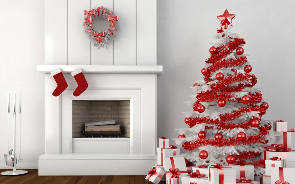Fireplace White Christmas Tree Gifts Winter wallpaper,fireplace HD wallpaper,white HD wallpaper,christmas HD wallpaper,tree HD wallpaper,gifts HD wallpaper,winter HD wallpaper,1920x1200 wallpaper