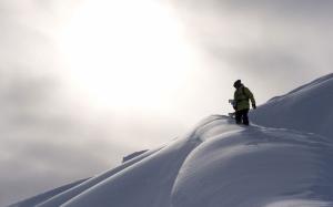 Nice Snow, Man, Skiing, Winter, White wallpaper thumb